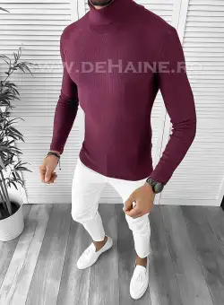 Helanca barbati grena slim fit ZR B3310 V1