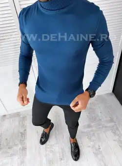 Helanca barbati slim fit albastra A6745 13-4.3