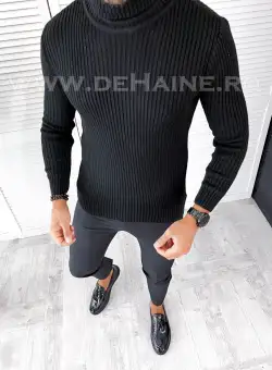 Helanca barbati slim fit neagra B2526 O6-2.1