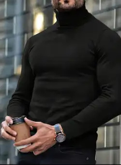 Helanca barbati slim fit neagra B9699 V14