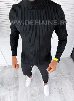 Helanca barbati slim fit neagra T3717 N8-4.2