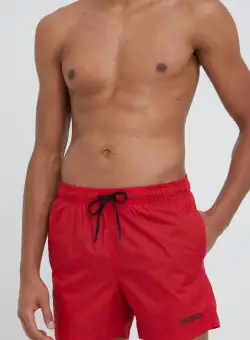 HUGO pantaloni scurți de baie culoarea roșu 50469312