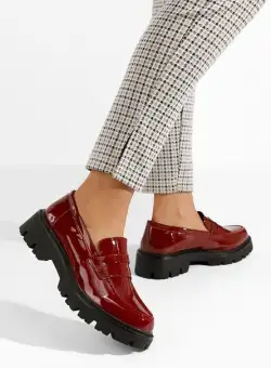 Mocasini cu talpa groasa Zampa grena