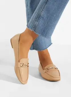 Mocasini dama eleganti bej Acuna