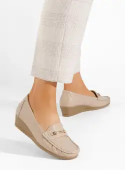 Mocasini dama Norasea bej