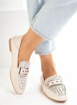 Mocasini dama Paige Bej