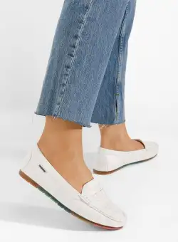 Mocasini dama Tamina albi