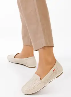 Mocasini dama Yareli bej