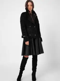 Palton dama Derby Negru