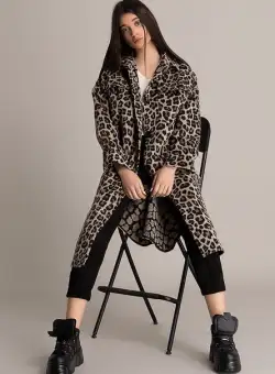 Palton dama Kilana Bej