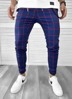 Pantaloni barbati casual in carouri 11956 A-3.3