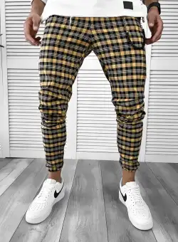 Pantaloni barbati casual in carouri 11960 B4-5.1