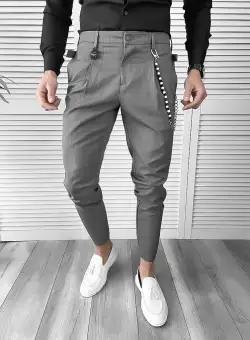 Pantaloni barbati eleganti gri 7149 P19-5.1