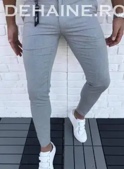 Pantaloni barbati eleganti gri ZR A3862 H9