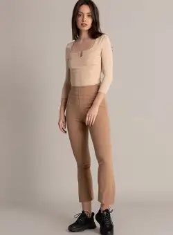 Pantaloni dama Carone Bej