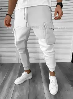 Pantaloni de trening gri conici K199 O4-4.3