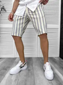Pantaloni scurti casual cu imprimeu 13129