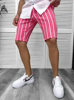 Pantaloni scurti casual cu imprimeu 13144