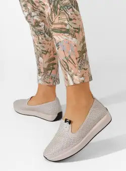 Pantofi casual dama Evadea bej