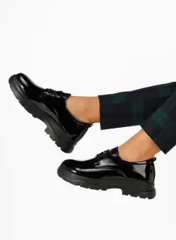 Pantofi casual dama lacuiti Prismara negri