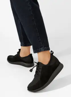 Pantofi casual dama piele Nemena negri