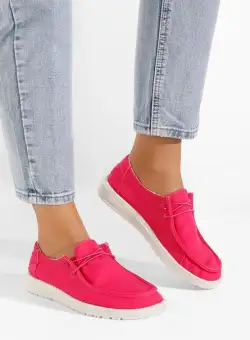 Pantofi casual dama Velonia fucsia