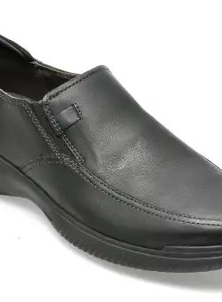 Pantofi CLARKS negri, DONAWAY STEP BLACK LEATHER 01-N , din piele naturala