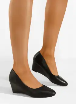 Pantofi cu platforma negri Cutara