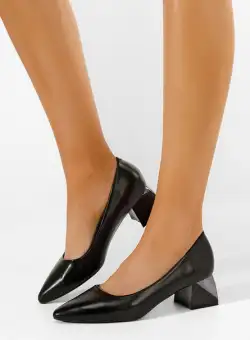 Pantofi cu toc mic Vidalia negri