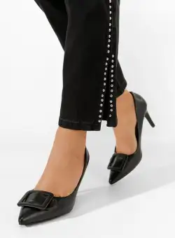 Pantofi cu toc subtire Misia negri