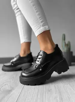 Pantofi dama casual negri 610 T4-2