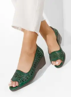 Pantofi dama piele Amabella verzi