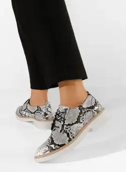 Pantofi derby dama Visma gri