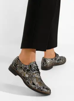 Pantofi derby piele multicolori Otivera V5