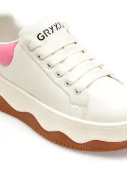 Pantofi GRYXX albi, 356, din piele naturala