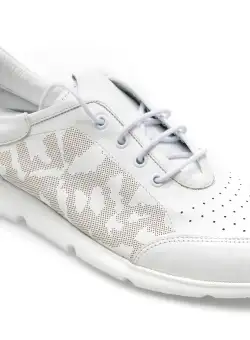 Pantofi GRYXX albi, 725997, din piele naturala