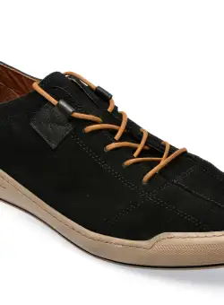 Pantofi GRYXX negri, M6925, din piele intoarsa
