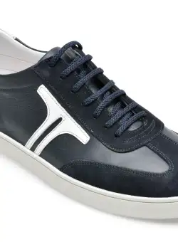 Pantofi OTTER bleumarin, 20261, din piele naturala