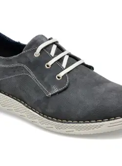 Pantofi OTTER bleumarin, 8961, din piele intoarsa