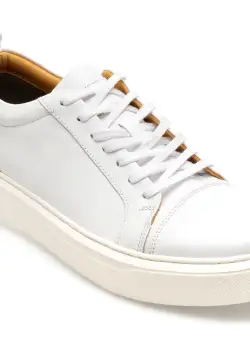 Pantofi OZIYS albi, M3, din piele naturala