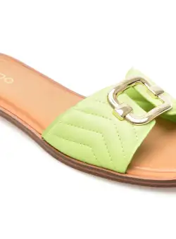 Papuci ALDO verzi, QELAJAR330, din piele ecologica