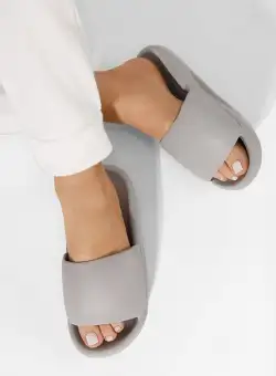 Papuci dama Raysal gri