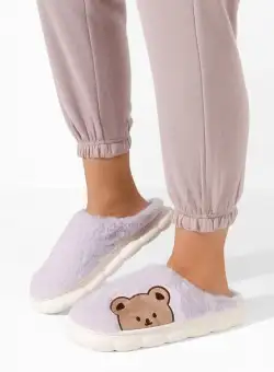 Papuci de casa dama Enya mov