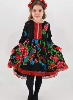 Rochita cu tematica florala de la 4 ani la 6 ani - 3