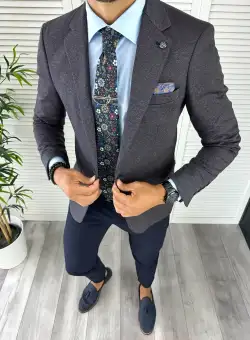 Sacou barbati slim fit 12852 D12-4