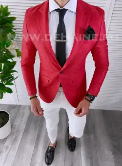 Sacou barbati slim fit B4250 O3-5.1