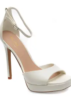 Sandale ALDO albe, PRISILLA100, din piele ecologica