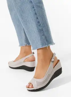 Sandale cu platforma Srada bej