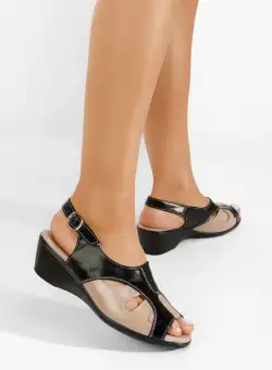 Sandale cu talpa ortopedica Sizia negre