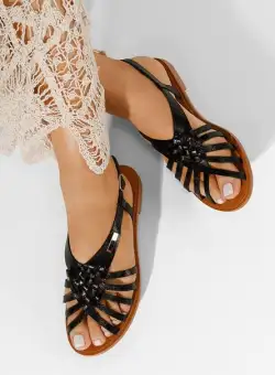 Sandale fara toc Rhelea negre